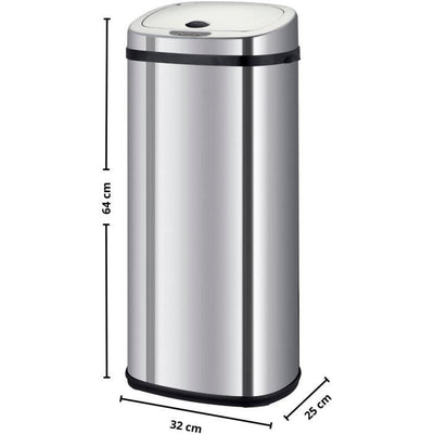 Pattumiera da cucina automatica - LARGO - KITCHEN MOVE - 42 L - In acciaio inox con reggetta