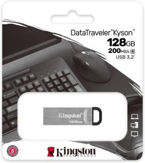 Kingston Pendrive USB-A 3.2128GB DTKN/128GB Kyson Argento