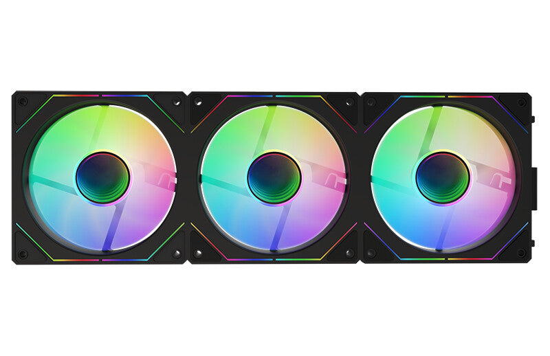 Kit 3x Ventola per case INFINITY Black - 12cm- ARGB Sync 5V 3pin- 4pin PWM- Senza fili