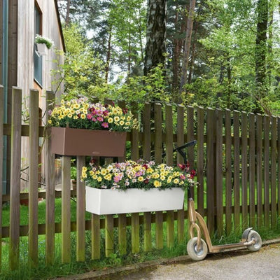 Jardiniere - Balconera colore 80 - Kit completo - Bianco - 12 L - LECHUZA