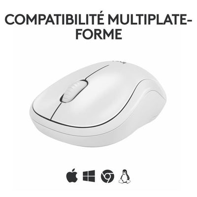 Logitech M240 Bluetooth mouse Bluetooth, wireless, compatto, portatile, fluido Follow -up - bianco