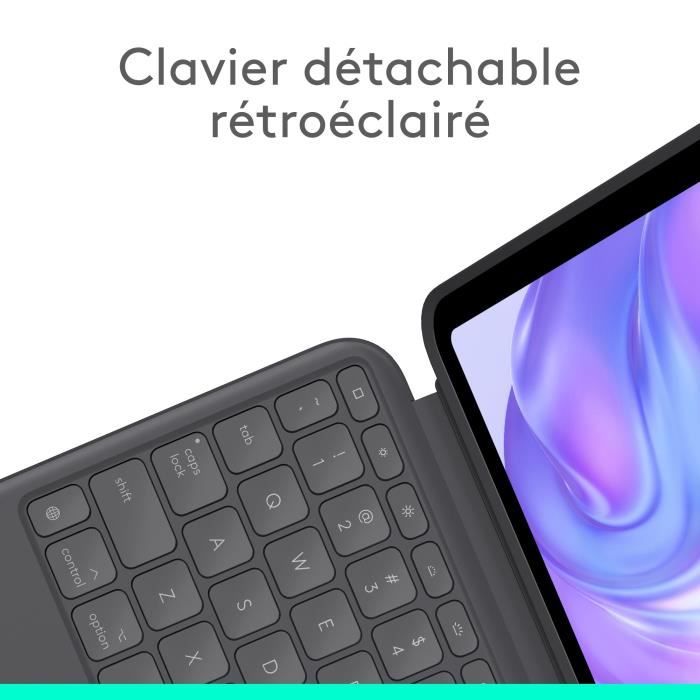 Custodia per iPad Pro 11 - Logitech - Combo Touch - Grafite