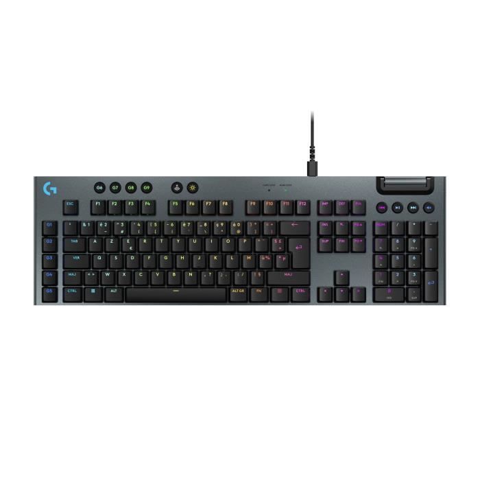 Tastiera da gioco - cablata - Logitech G - G915 X - Interruttore touch - AZERTY - Nera