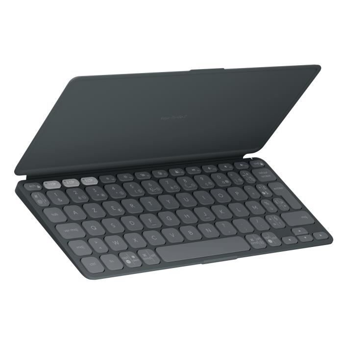 Tastiera portatile - Wireless - Logitech - Keys-To-Go 2 - per Tablet - AZERTY - Grafite