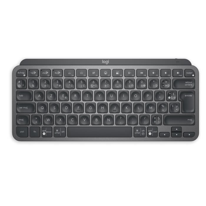 Logitech Wireless Keyboard - MX Keys Mini - GRAFITE - Compatta, Bluetooth, retroilluminata per MAC, iOS, Windows, Linux, Android
