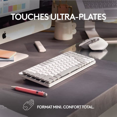 Logitech - tastiera wireless per mac - mini mini meccanico - grigio pallido
