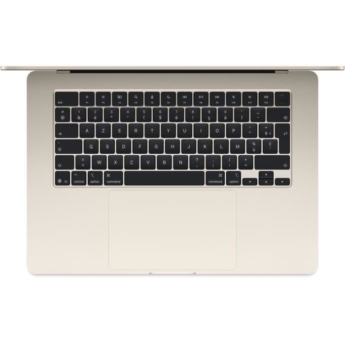 Apple - 15.3 MacBook Air M4 (2025) - 24 GB di RAM - 512 GB di spazio di archiviazione - CPU a 10 core - GPU a 10 core - Starlight