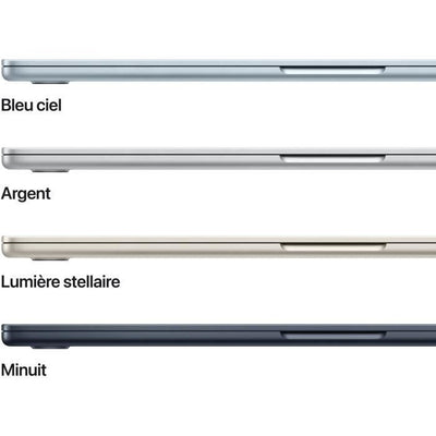 Apple - 15.3 MacBook Air M4 (2025) - 16 GB di RAM - 512 GB di spazio di archiviazione - CPU a 10 core - GPU a 10 core - Azzurro cielo