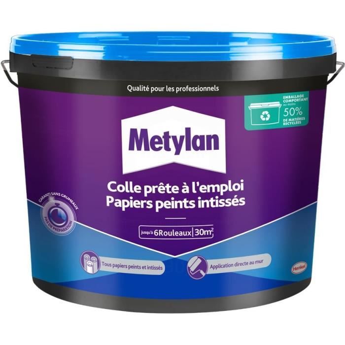 Pegamento para papel pintado - METYLAN - 2958232 - No tejido - Cubo - 4,5 kg