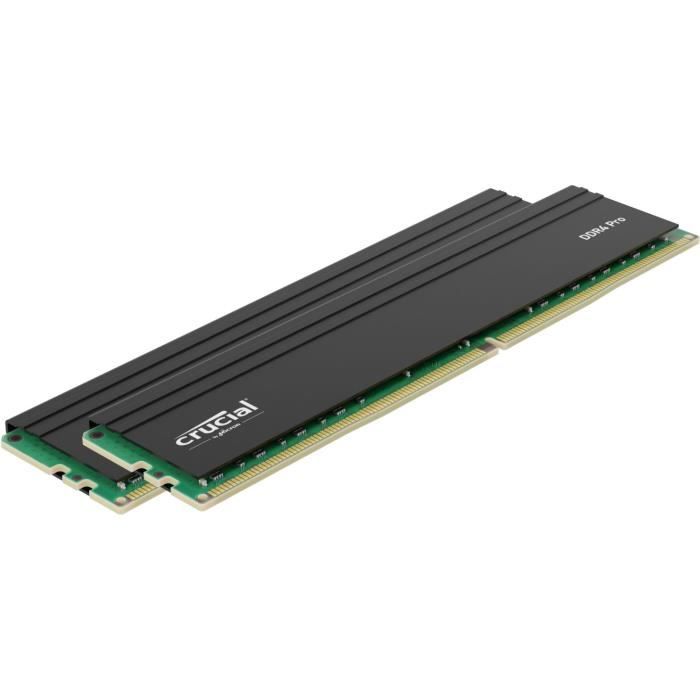 Memoria RAM - Crucial Pro - DDR4 - kit - 64 GB:2 x 32 GB - DIMM a 288 pin - 3200 MHz / PC4-25600 - memoria senza buffer