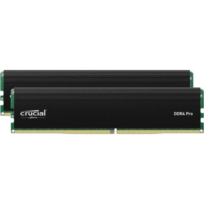 Memoria RAM - Crucial Pro - DDR4 - kit - 64 GB:2 x 32 GB - DIMM a 288 pin - 3200 MHz / PC4-25600 - memoria senza buffer