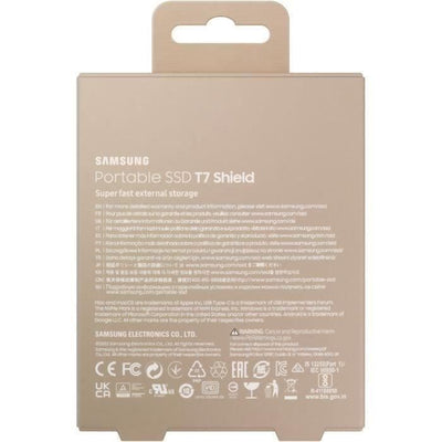 Unità a stato solido esterna - SAMSUNG - T7 Shield - 2 TB - USB 3.2 Gen 2 (connettore USB-C) (MU-PE2T0K/EU)