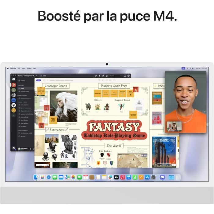 Apple iMac 24 schermo retina 4.5K SSD da 256 GB 16 GB RAM Chip M4 CPU a 8 core GPU a 8 core Rosa (2024)