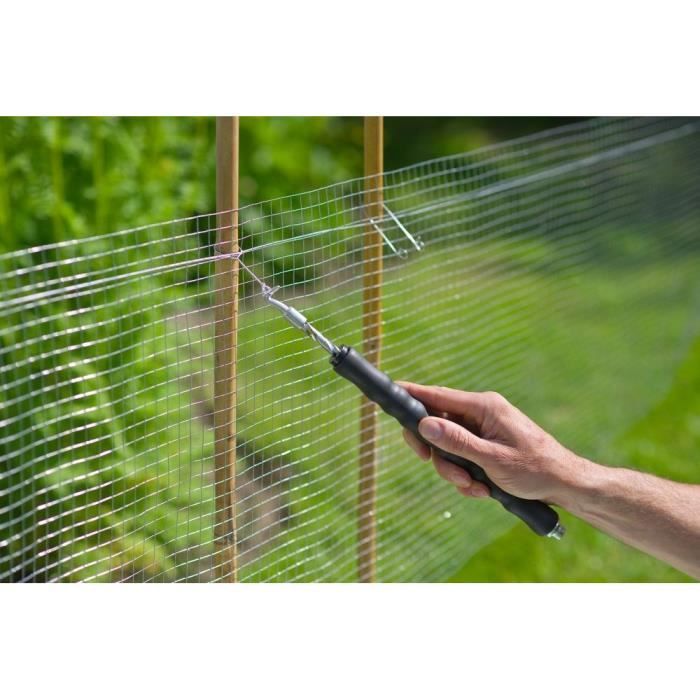 NATURA Lotto di 200 fascette con fibbia in acciaio zincato per macchina ritorcitura filo - (L16 cm x 1 mm)
