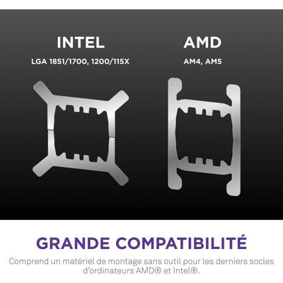 Raffreddamento ad acqua - NZXT - RL-KN36E-B2 - Kraken Elite 360 - Schermo da 2,72" e anello RGB personalizzabile - Nero