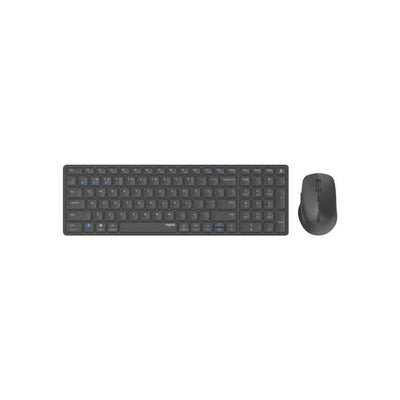 Set tastiera e mouse - RAPOO - 9700M - Wireless - AZERTY - Ultrasottile - Nero