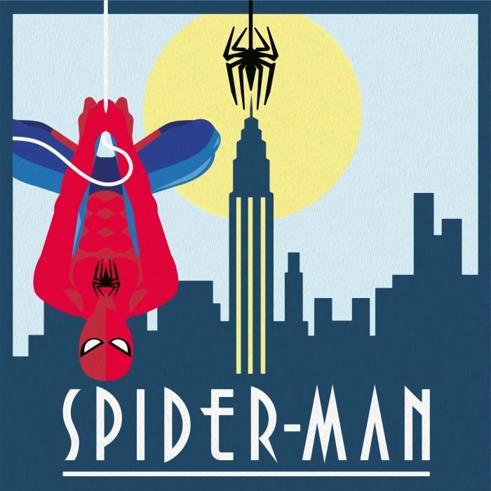 CreArt 20x20 cm Spider Man, Tempo libero creativo, 23891, Ravensburger