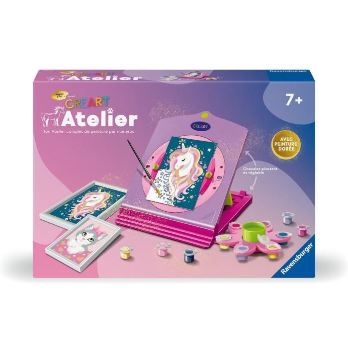 CreArt Atelier, Art Number, Creative Leisure, Dipingi con i numeri, Età 7+, 25574, Ravensburger