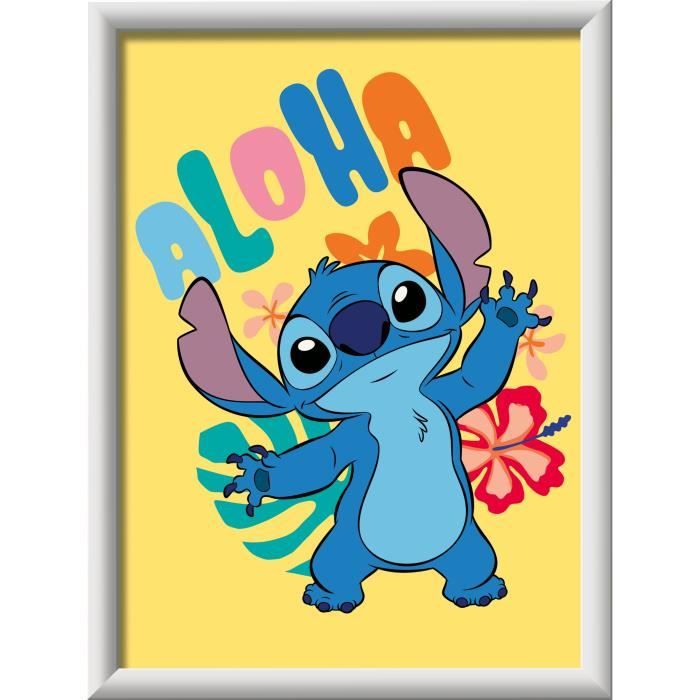 CreArt Kids 18x24cm Stitch, Kit di pittura con i numeri, dai 7 anni in su, 25844, Ravensburger