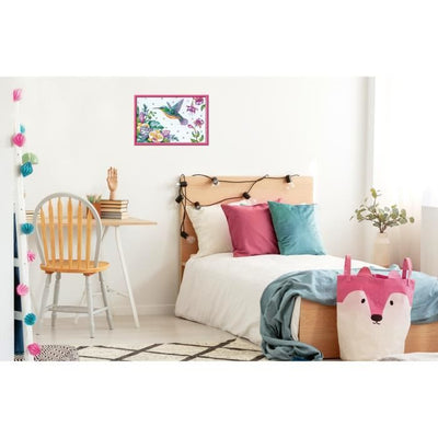 CreArt Kids 31x21cm Colibrì e fiori esotici, Kit di pittura con i numeri, Numero d'arte, Età 7+, 25851, Ravensburger