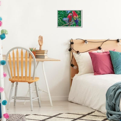 CreArt Kids 31x21cm Pappagalli, Kit di pittura con i numeri, dai 7 anni in su, 25854, Ravensburger