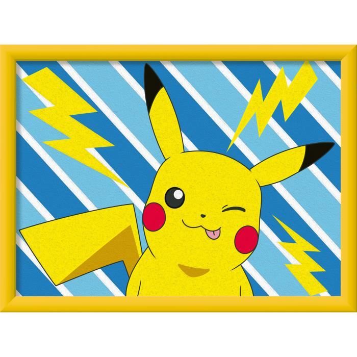 CreArt Kids 18x24cm Pikachu Lightning Bolt, Kit di pittura con i numeri, età 7+, 25905, Ravensburger