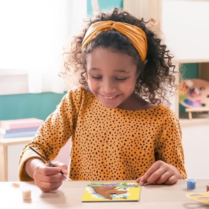 CreArt Kids 18x24cm Flowery Horse, Kit di pittura con i numeri, Numero d&