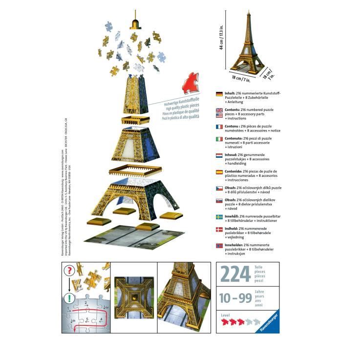3D Puzzle - Torre Eiffel