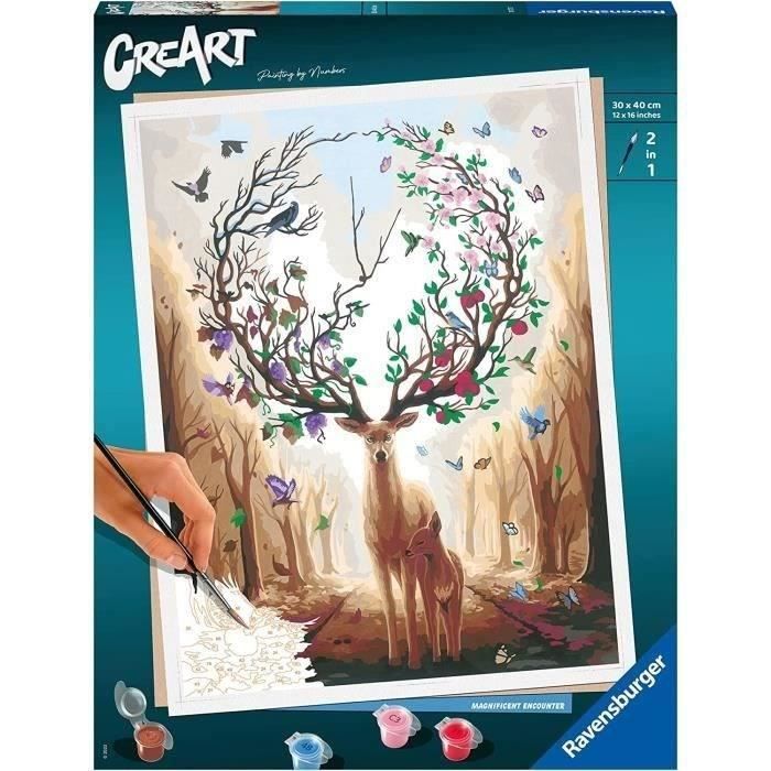 Creart 30x40 cm - Magic Deer - Numero artistico Serie B - 00020273 - Da 12 anni