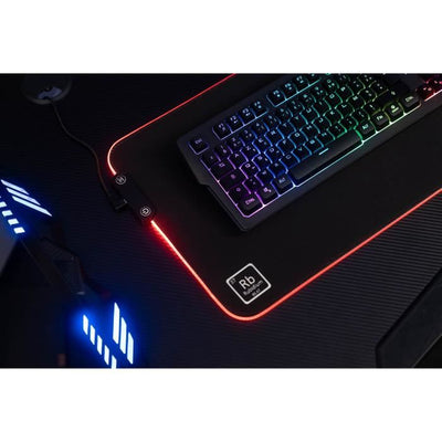 Tappetino per mouse RGB - THE G-LAB - PAD-RUBIDIUM - XXL - 800x300x3mm - Porta USB