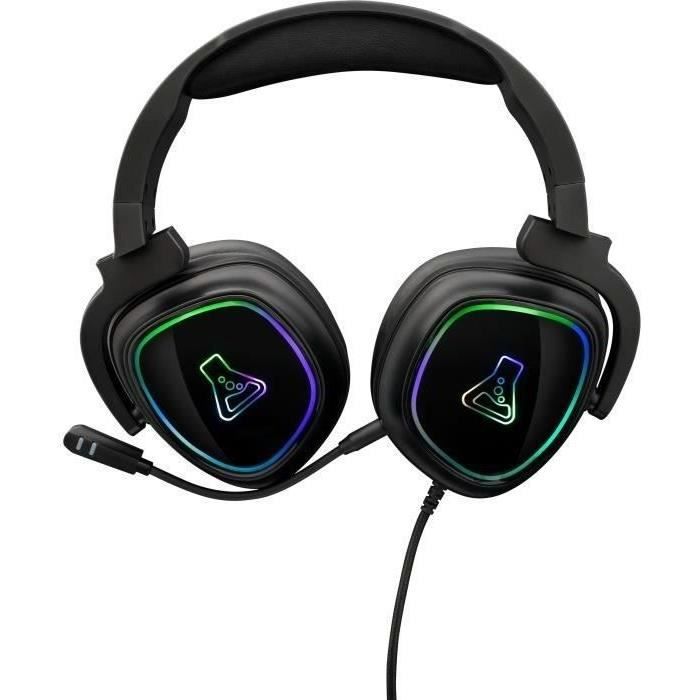 Casco da gioco rgb il g -lab - pc compatibile, ps4, xboxone - nero