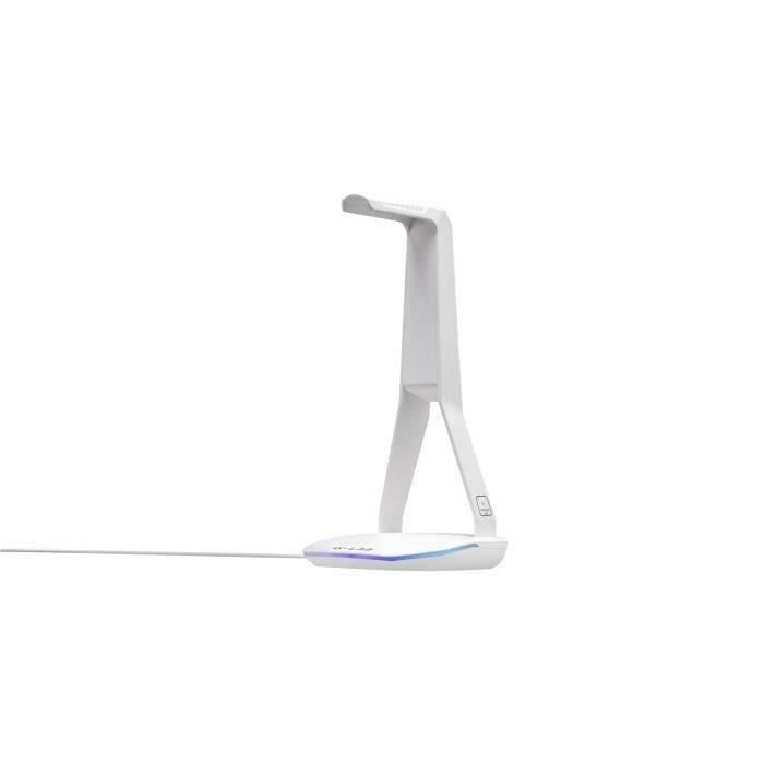 Supporto per cuffia/auricolare - THE G-LAB - K-STAND HYDROGEN - 2 porte USB - Bianco