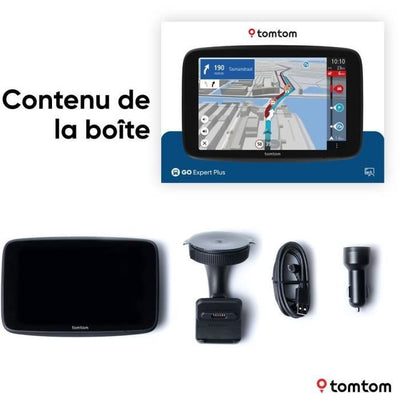 GPS per veicoli commerciali pesanti - TOM TOM - GO Expert Plus - Schermo HD 6 - Pianificazione percorsi per veicoli di grandi dimensioni - Mappe del mondo