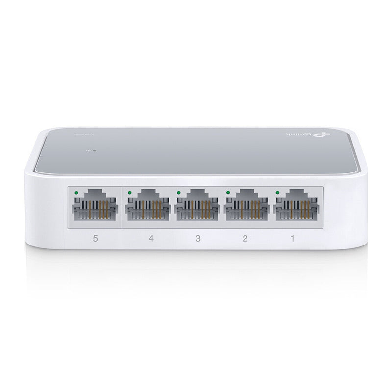 TP-LINK Switch- 5-port- 8 10/100 RJ45 ports- desktop plastic case
