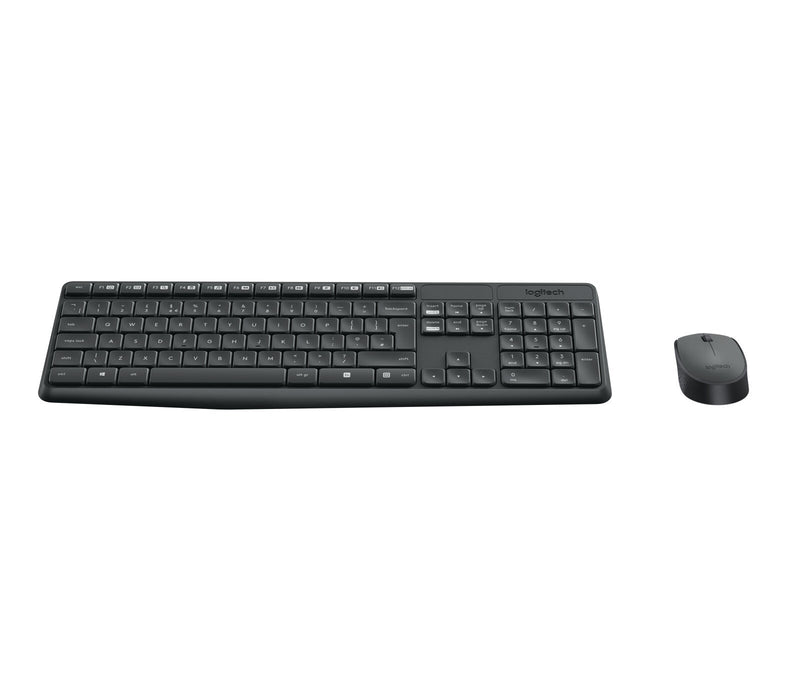 Tastiera + Mouse LOGITECH RETAIL - MK235- Wireless- Nera