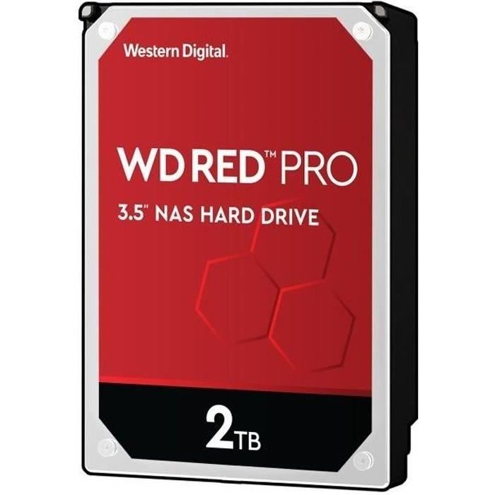 WD Red  Pro - Disco rigido interno NAS - 2TB - 7.200 RPM - 3.5 (WD2002FFSX)