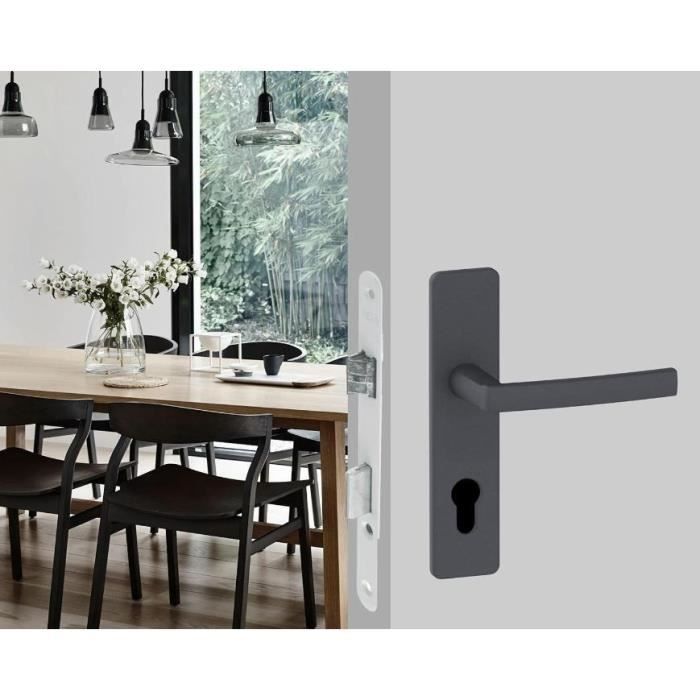 Serratura da incasso foro cilindro - YALE - Y50R-A40/B - Asse 40 mm, cassa 135 mm - Scrocco reversibile, Testa tonda - Bianco