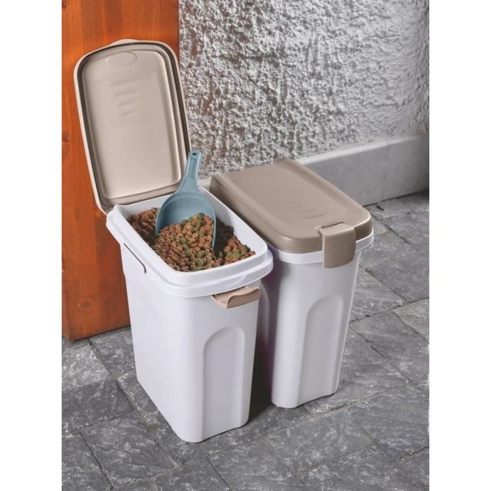 Contenitore - KERBL - Cibo per animali - Marrone/bianco - 40l
