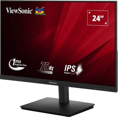 Viewsonic VA VA240-H-2 Monitor PC 60,5 cm [23.8] 1920 x 1080 Pixel Full HD LED Nero (Viewsonic VA240-H-2 23.6 Inch IPS Monitor, Full HD, VGA, HDMI, 75Hz, 1ms, VESA, Tilt)