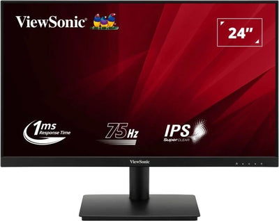 Viewsonic VA VA240-H-2 Monitor PC 60,5 cm [23.8] 1920 x 1080 Pixel Full HD LED Nero (Viewsonic VA240-H-2 23.6 Inch IPS Monitor, Full HD, VGA, HDMI, 75Hz, 1ms, VESA, Tilt)