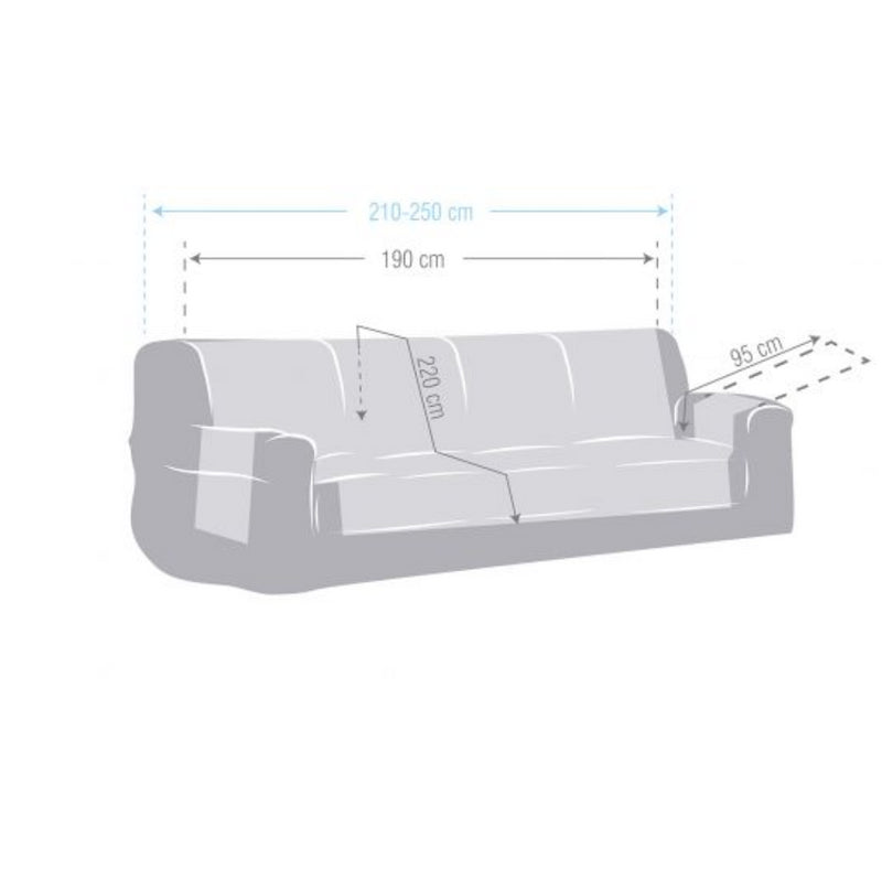 Copridivano Levante Pratica 4 posti crema 190