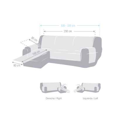 Copridivano Valeria penisola destra beige 290