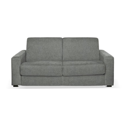 Divano letto Kriog 3 posti con rete elettrosaldata in tessuto Barrel 83 grigio