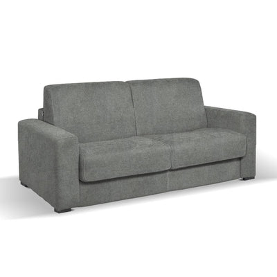 Divano letto Kriog 3 posti con rete elettrosaldata in tessuto Barrel 83 grigio