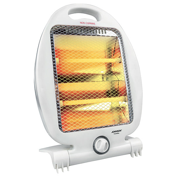 Fiamma Stufa al Quarzo Compatta Potenza 400-800W 2 Elementi Riscaldanti Spegnimento Automatico Basso Consumo