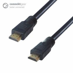 20m HDMI V2.0 4K UHD Active Connector Cable - Male to Male Gold Connectors with Ferrite Cores