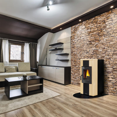 Dal Zotto Rita Elite Evo Stufa a Pellet Acciaio Pergamena A+