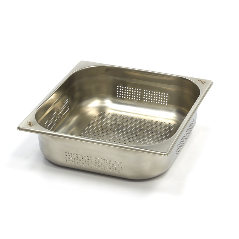 Contenitore Gastronorm - 2/3 GN - Profondità 10cm - Acciaio Inox - Forato